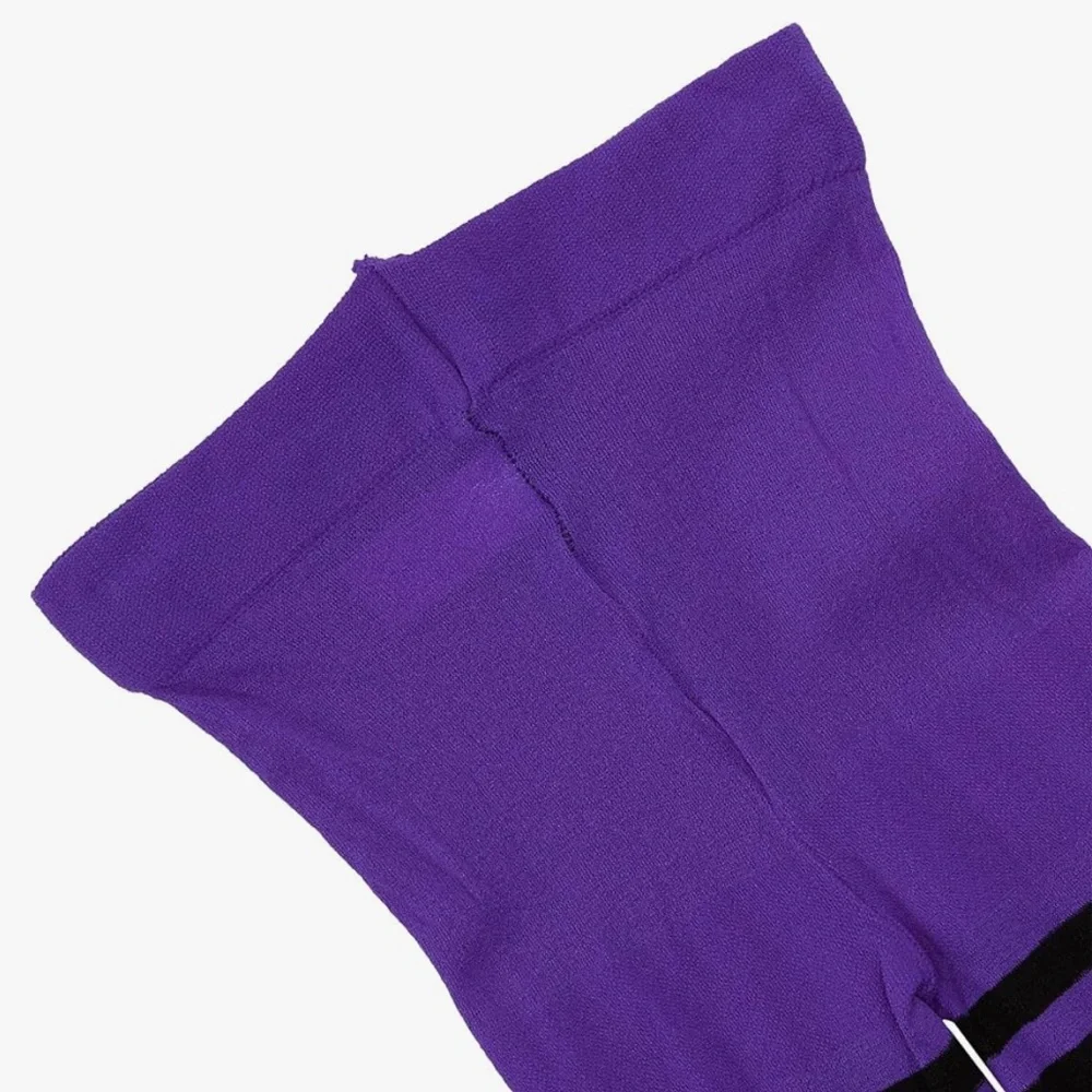 Jefferies Socks Girl 8-10 Years Girls Black Purple Stripe Tights Halloween Witch